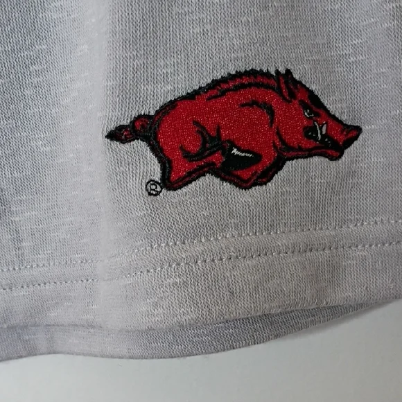 Sideline Apparel Ladies Gray Athletic Shorts Hog Logo XL College Football - Picture 3 of 10